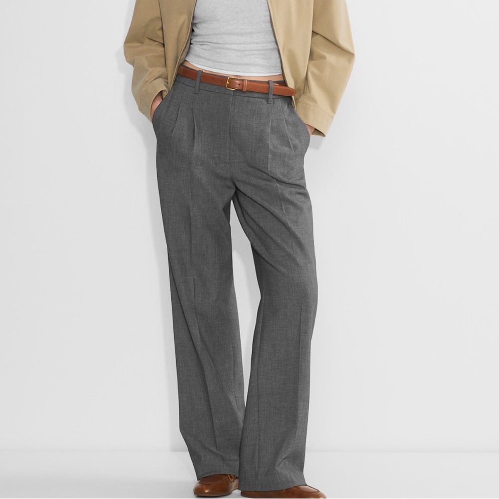 Aritzia Wilfred Heather Charcoal Effortless Pant
